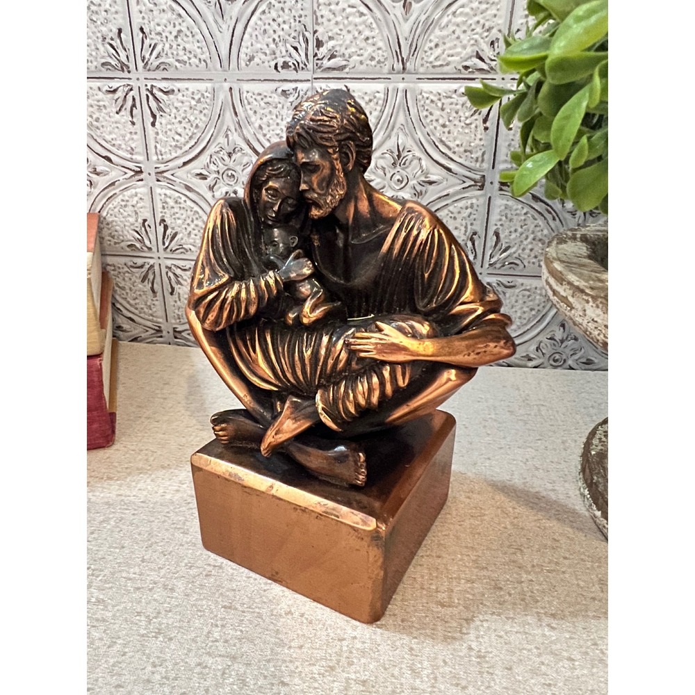 Timothy Schmalz A Quiet Moment Holy Family Sculpture 1997 Bronze Tone Resin Art